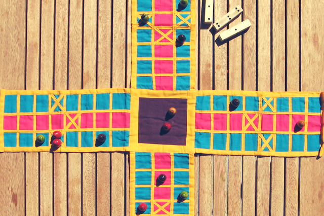 Pachisi game board
